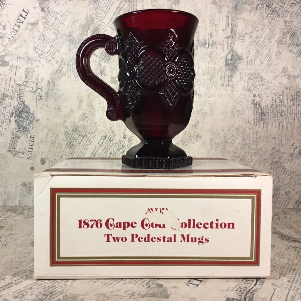 Avon 1876 Cape Cod Collection - Two Pedestal Mugs